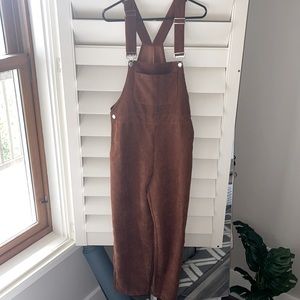 Brown Corduroy overalls
